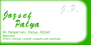 jozsef palya business card