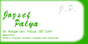 jozsef palya business card